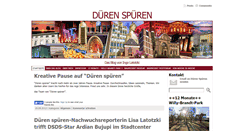 Desktop Screenshot of dueren-spueren.de