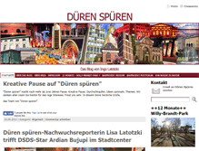 Tablet Screenshot of dueren-spueren.de